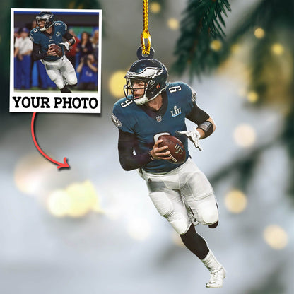 Custom Photo Ornament Football