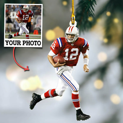 Custom Photo Ornament Football