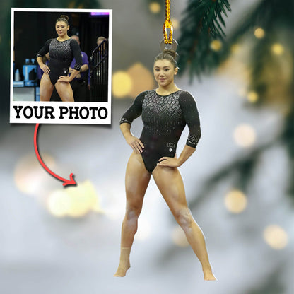 Custom Photo Ornament Gymnastics