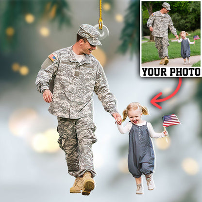 Custom Photo Ornament Military