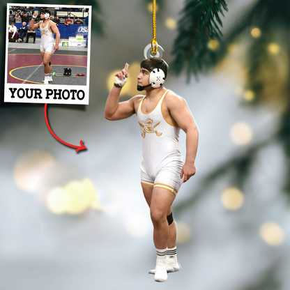 Custom Photo Ornament Wrestling