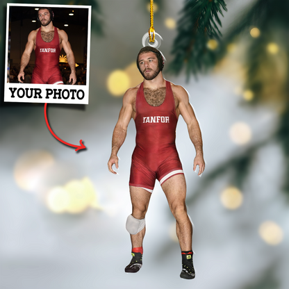 Custom Photo Ornament Wrestling