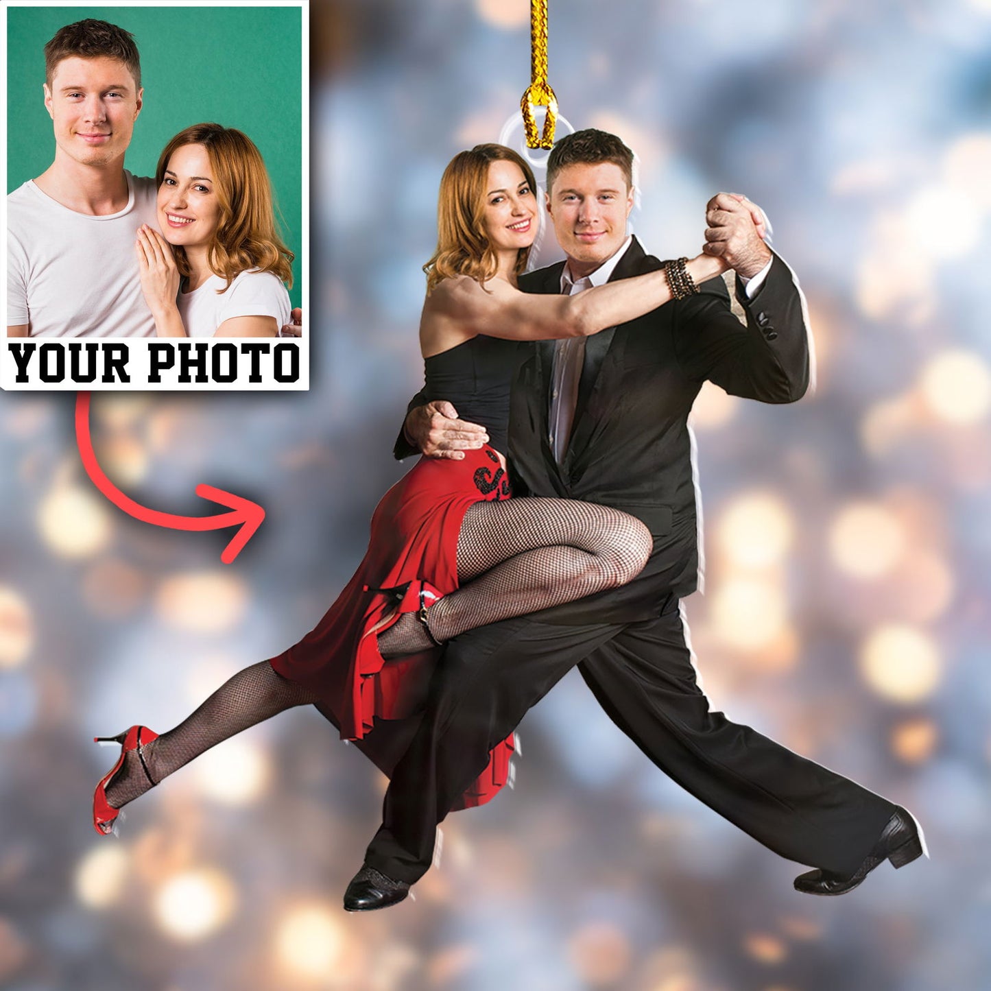 Custom Photo Tango Ornament