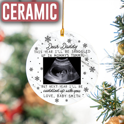 Custom Photo Ultrasound Ornament