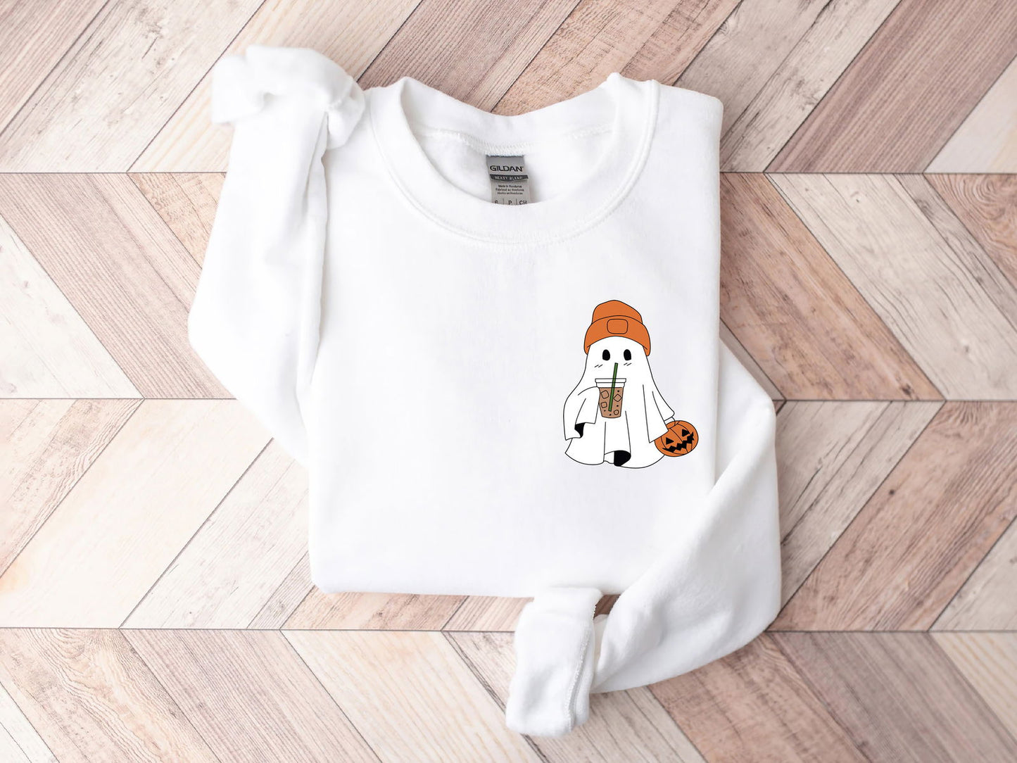 Cute Ghost Iced Coffee Halloween Shirt