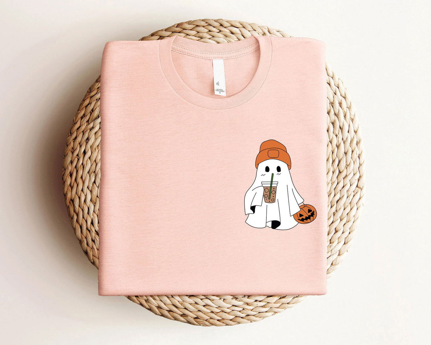 Cute Ghost Iced Coffee Halloween Shirt