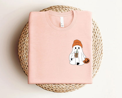 Cute Ghost Iced Coffee Halloween Shirt