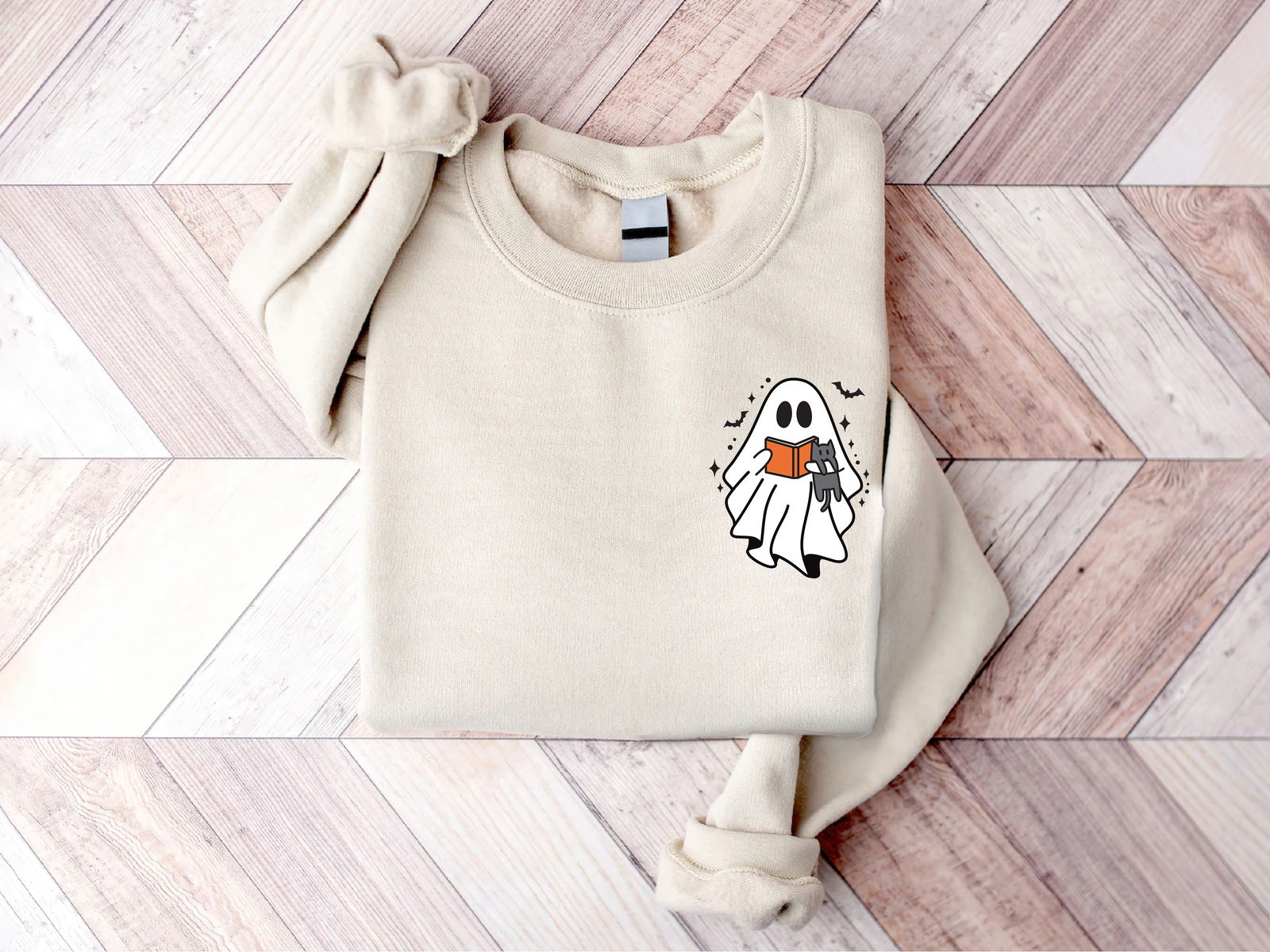 Cute Ghost Reading Book Shirt