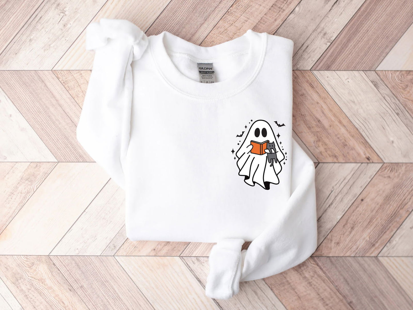 Cute Ghost Reading Book Shirt