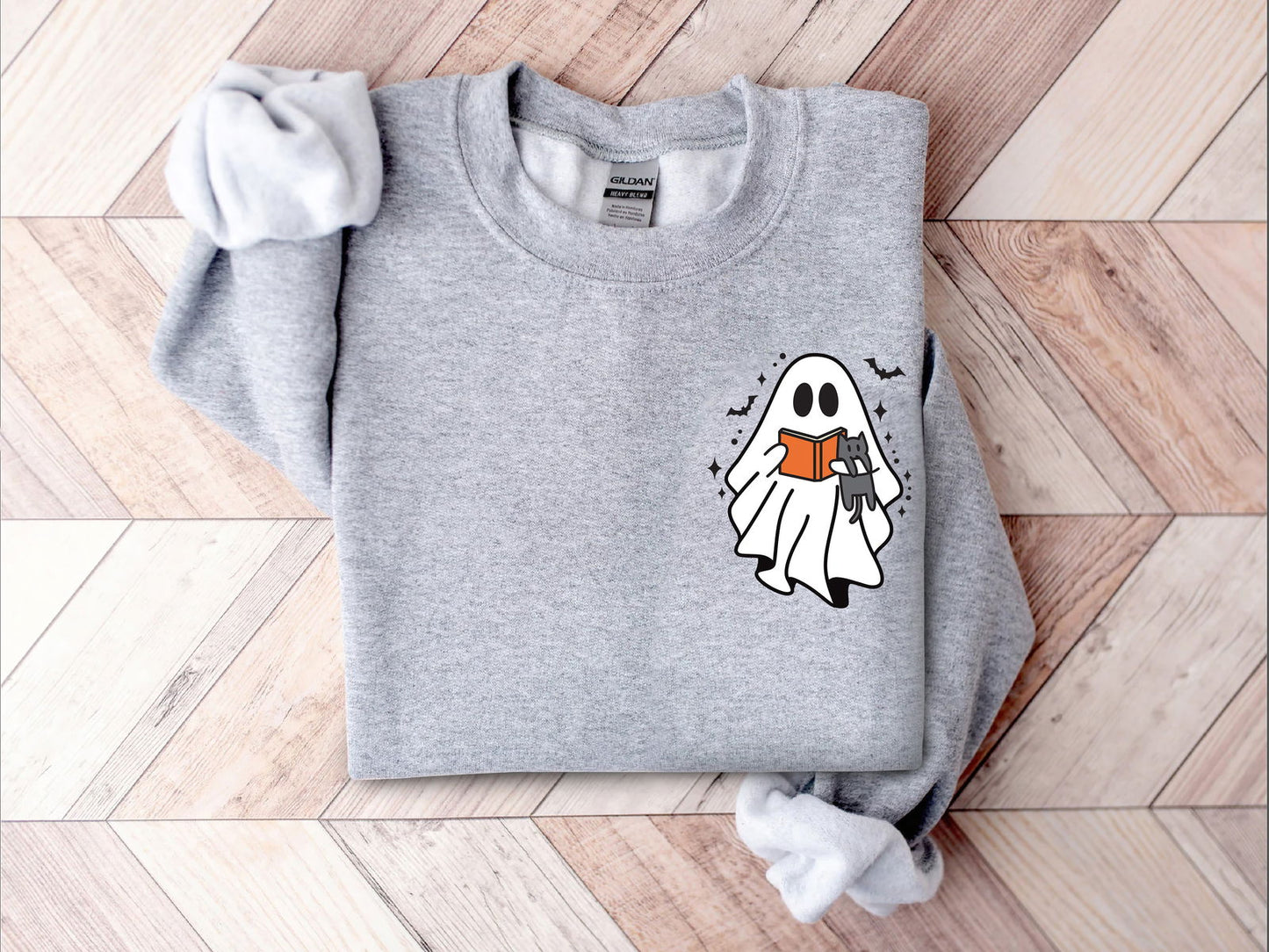 Cute Ghost Reading Book Shirt