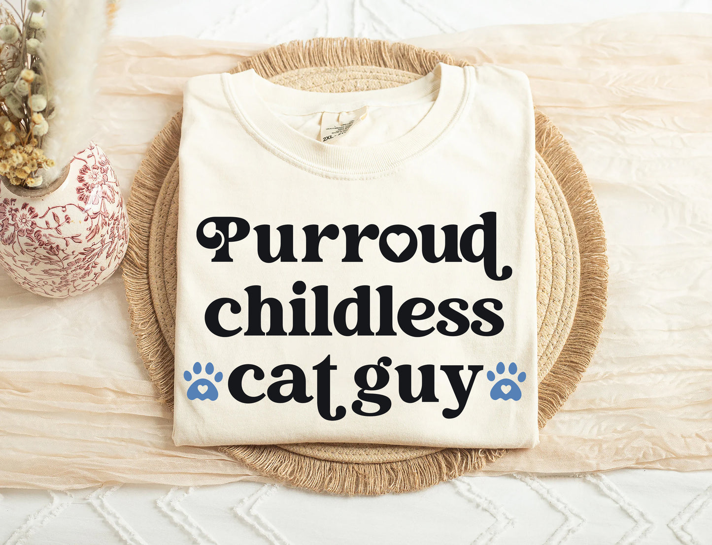 Purroud Childless Cat Guy Shirt