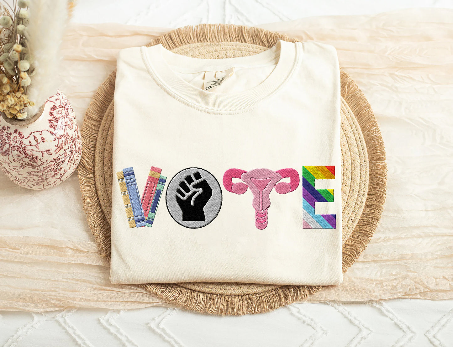 Vote LGBT Embroidered Shirt