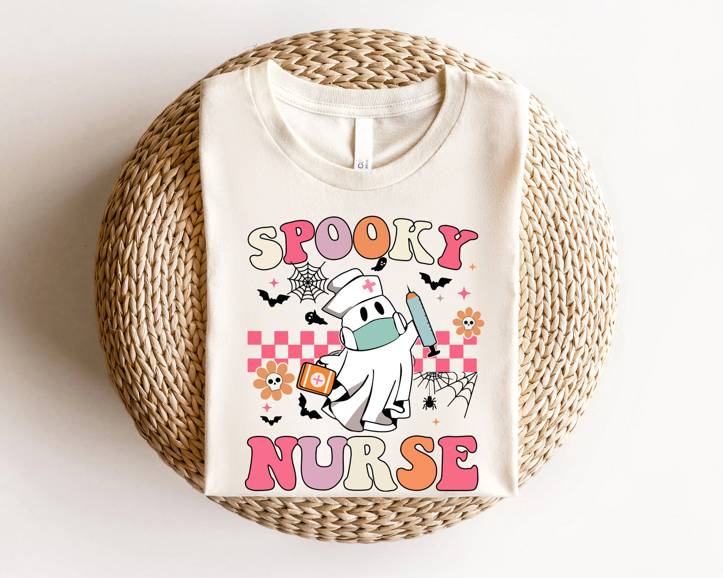 Spooky Nurse Ghost Halloween Shirt