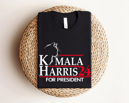 Kamala Harris '24 For President Cat Shirt