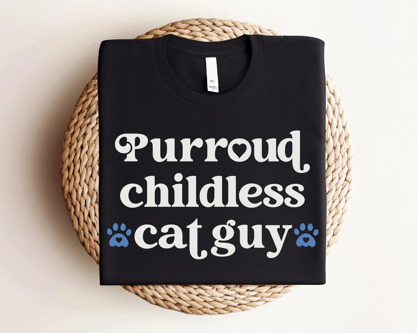 Purroud Childless Cat Guy Shirt