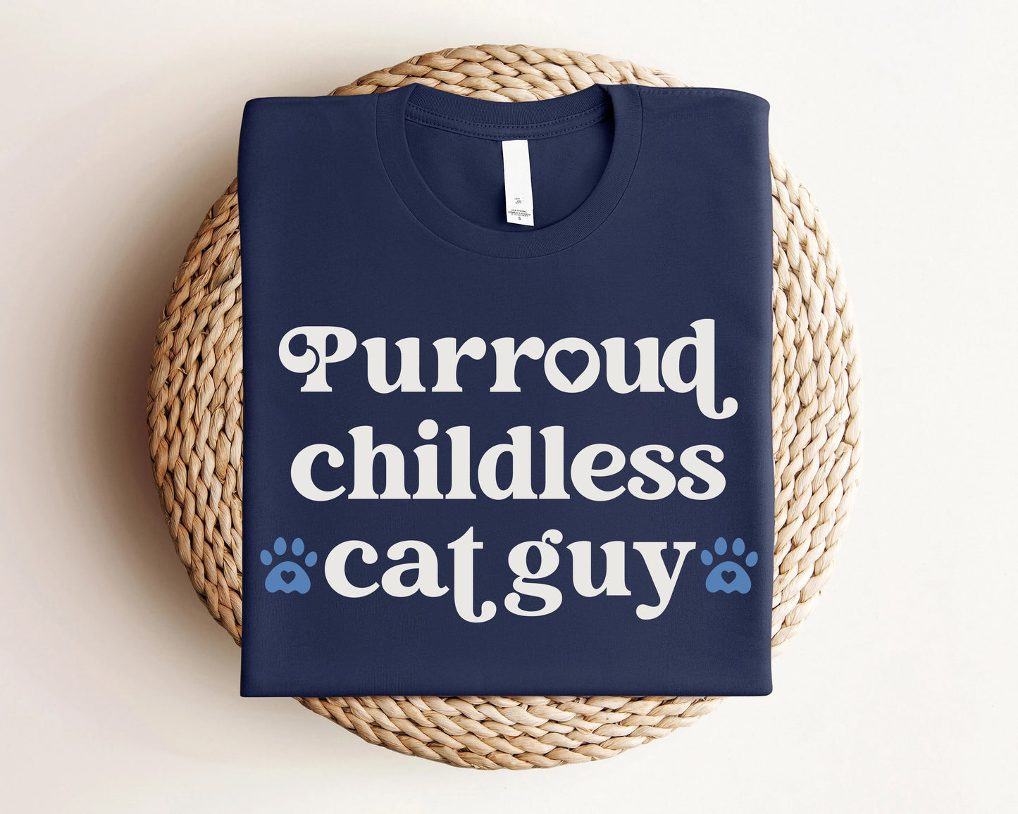 Purroud Childless Cat Guy Shirt