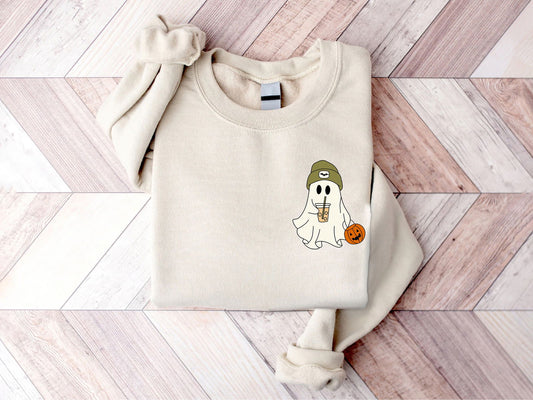 Embroidered Boo-Jee Halloween Sweatshirt