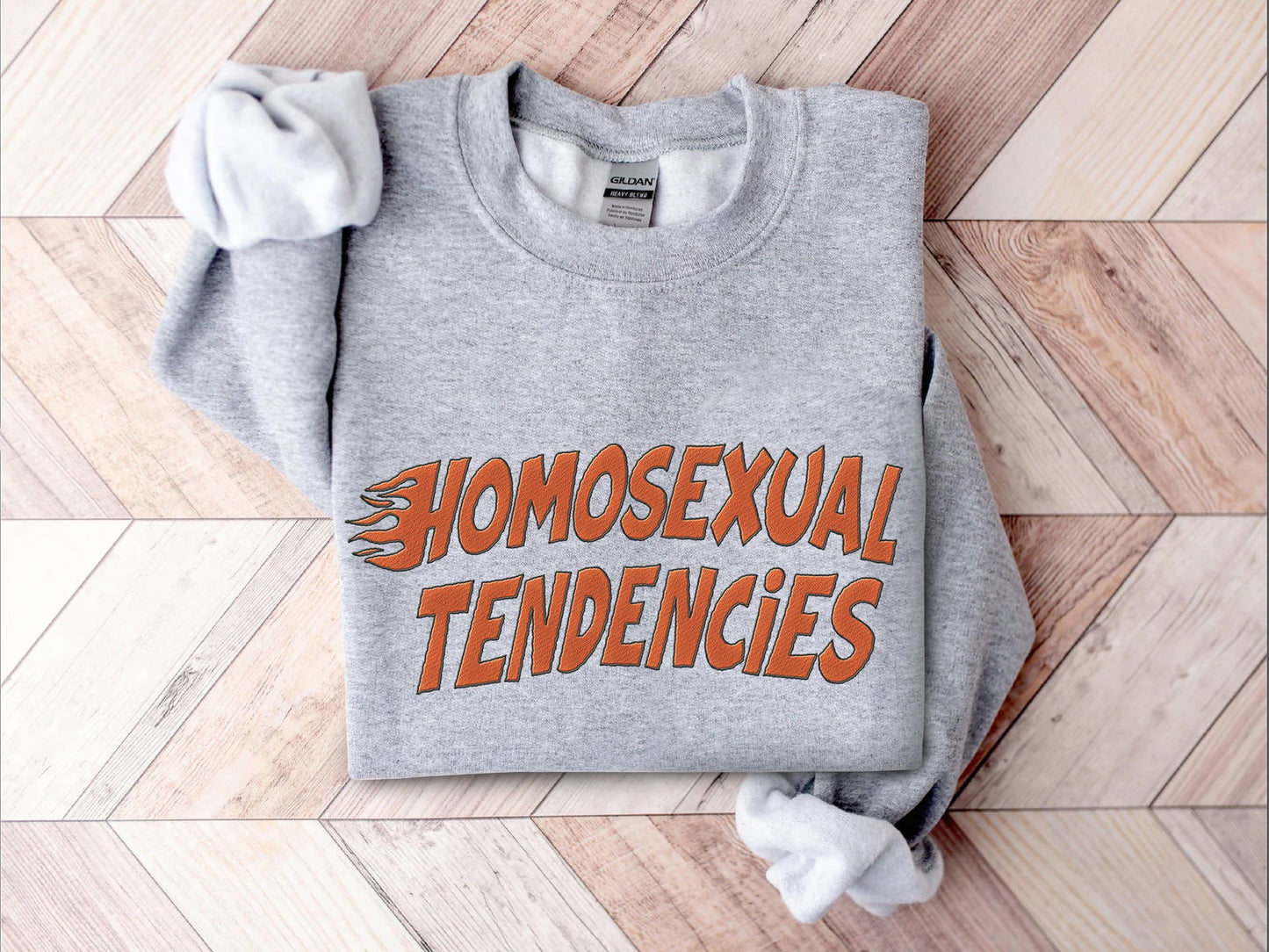 Embroidered Homosexual Tendencies Shirt