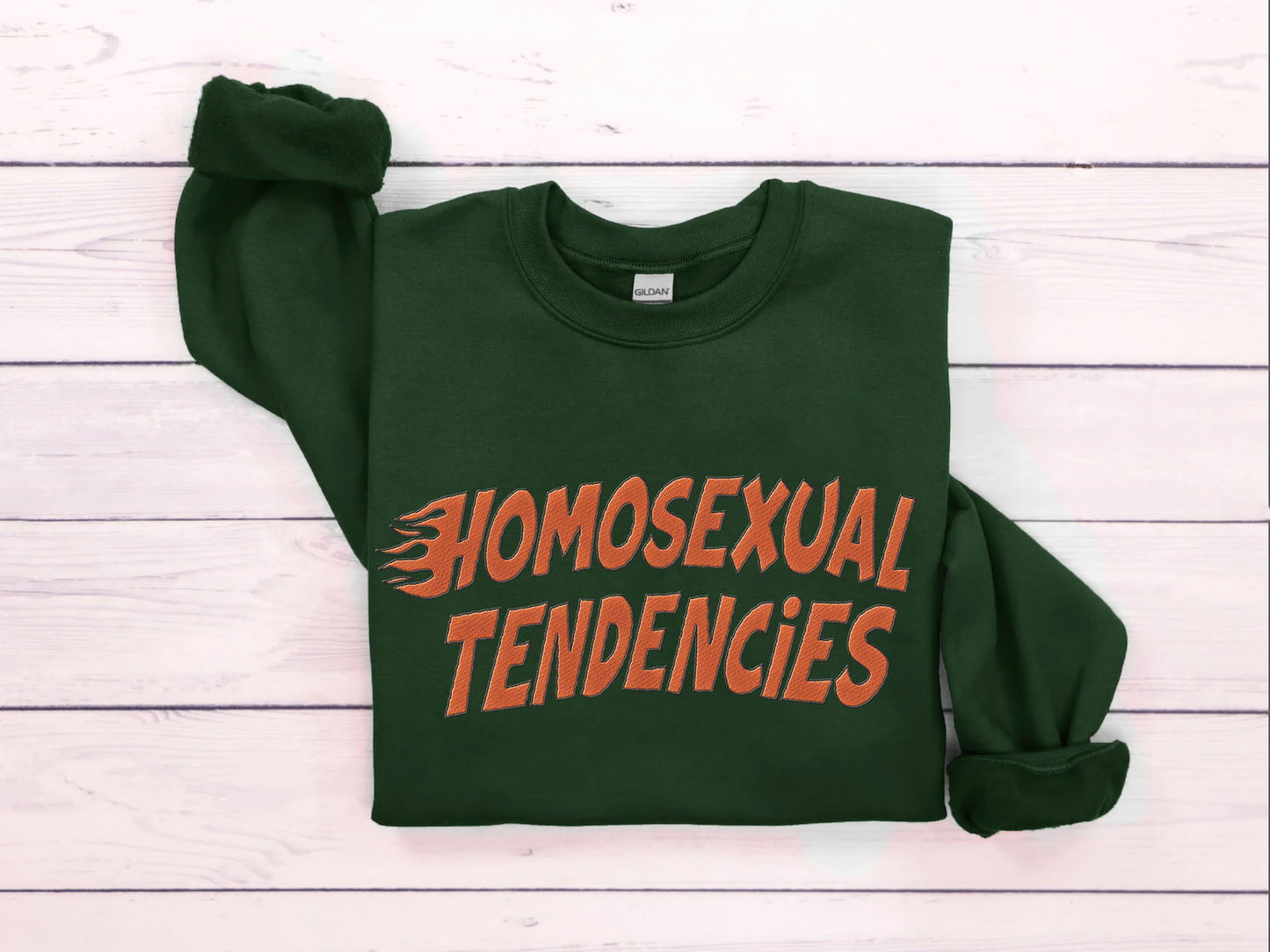 Embroidered Homosexual Tendencies Shirt