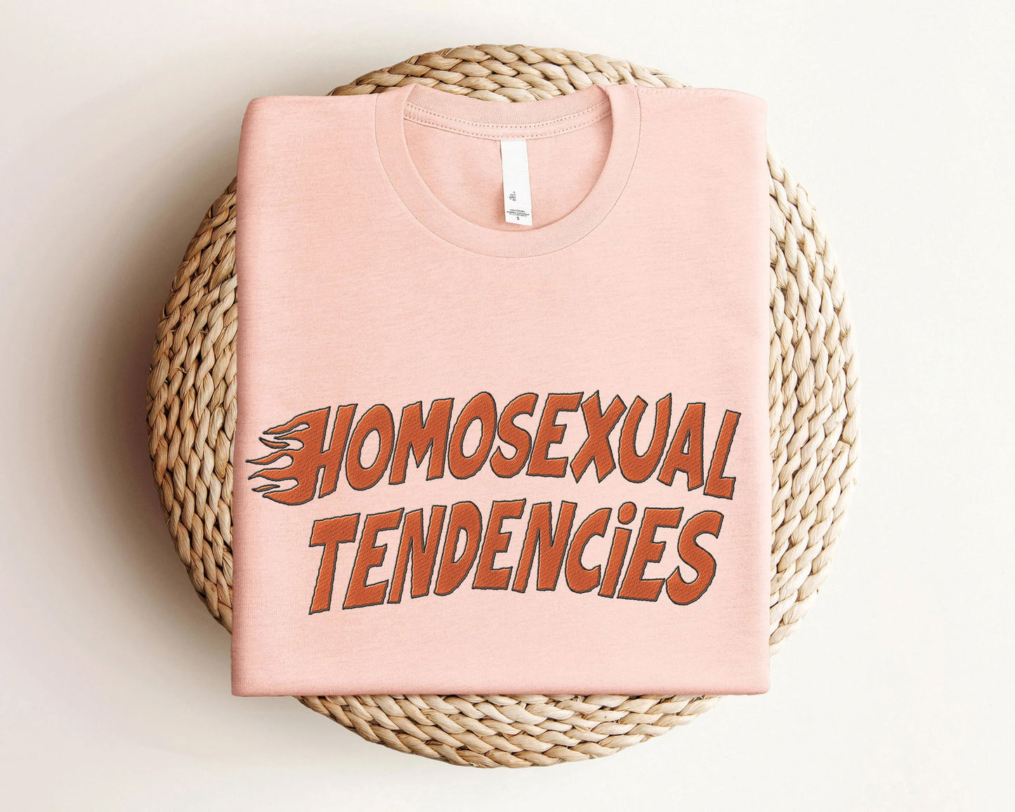 Embroidered Homosexual Tendencies Shirt