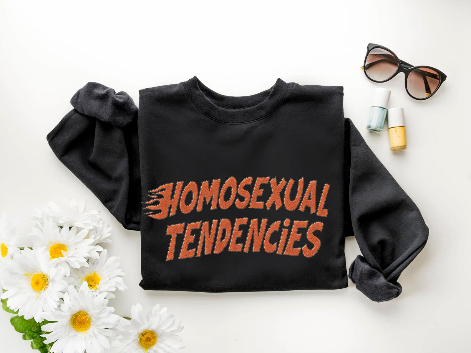 Embroidered Homosexual Tendencies Shirt