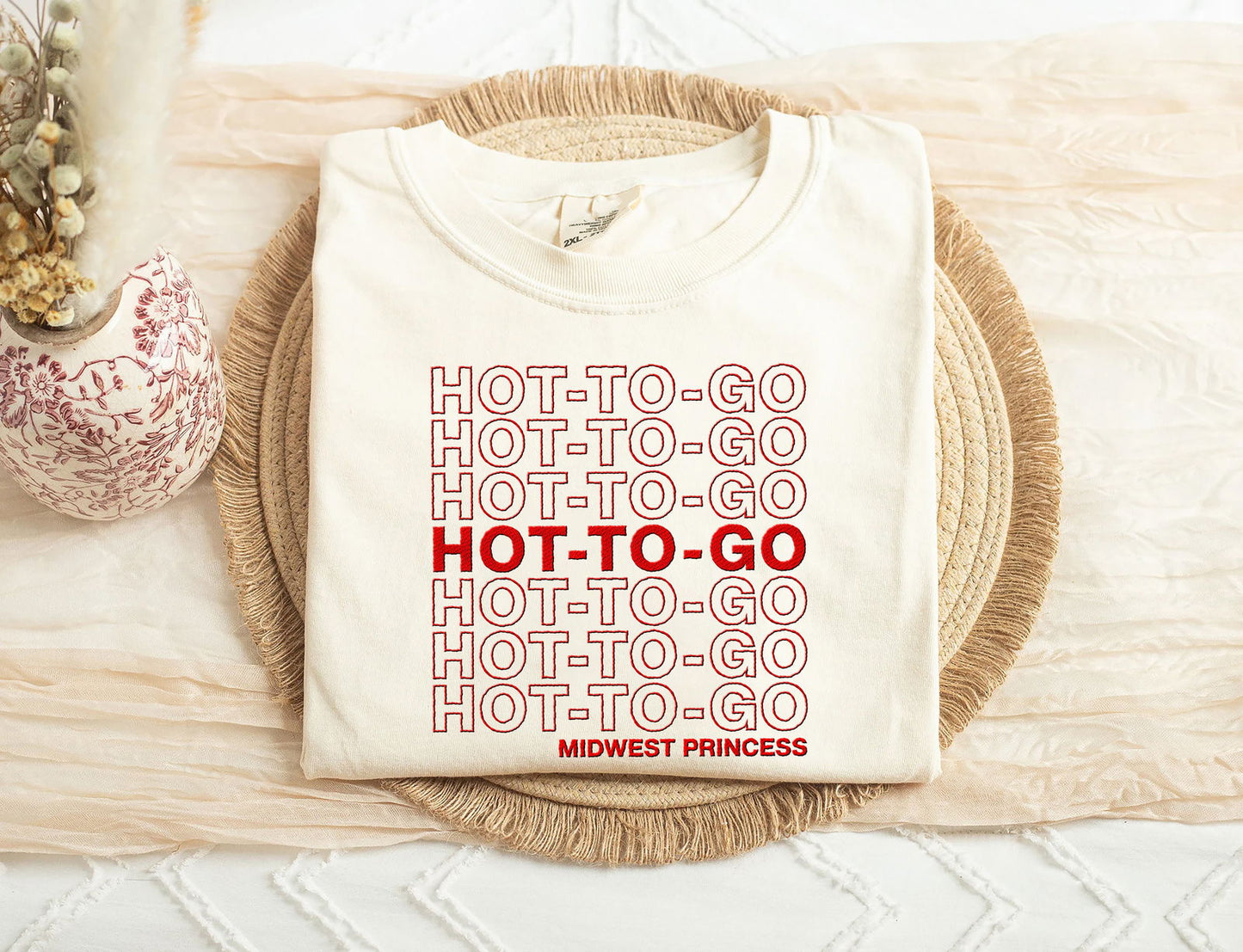 Embroidered Hot To Go Midwest Princess Shirt