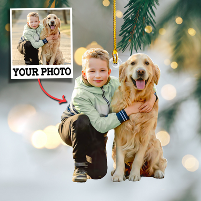 Custom Dog Photo Ornament