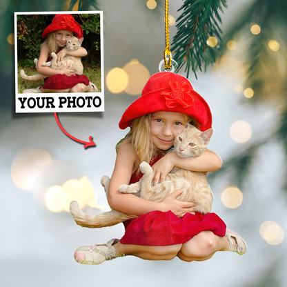 Custom Cat Photo Ornament