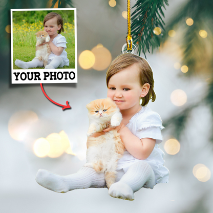 Custom Cat Photo Ornament