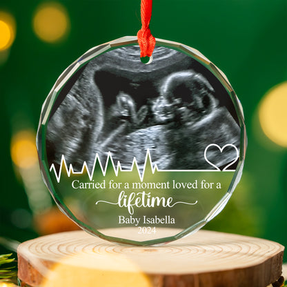 Custom Miscarriage Baby Ultrasound Photo Ornament