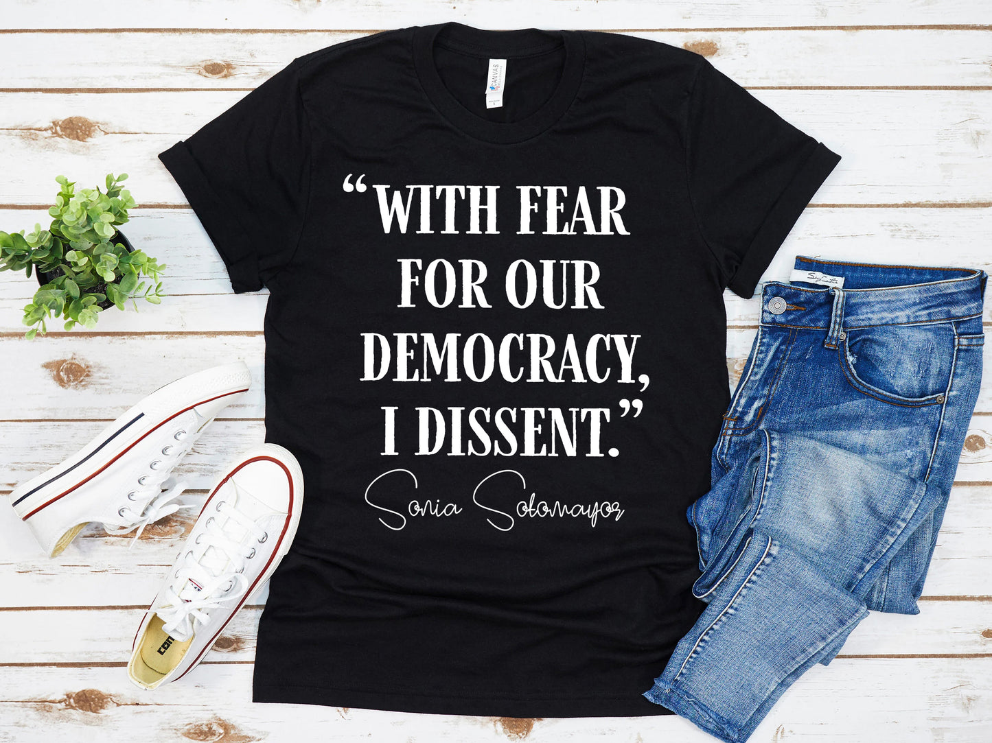 With Fear For Our Democracy I Dissent Shirt