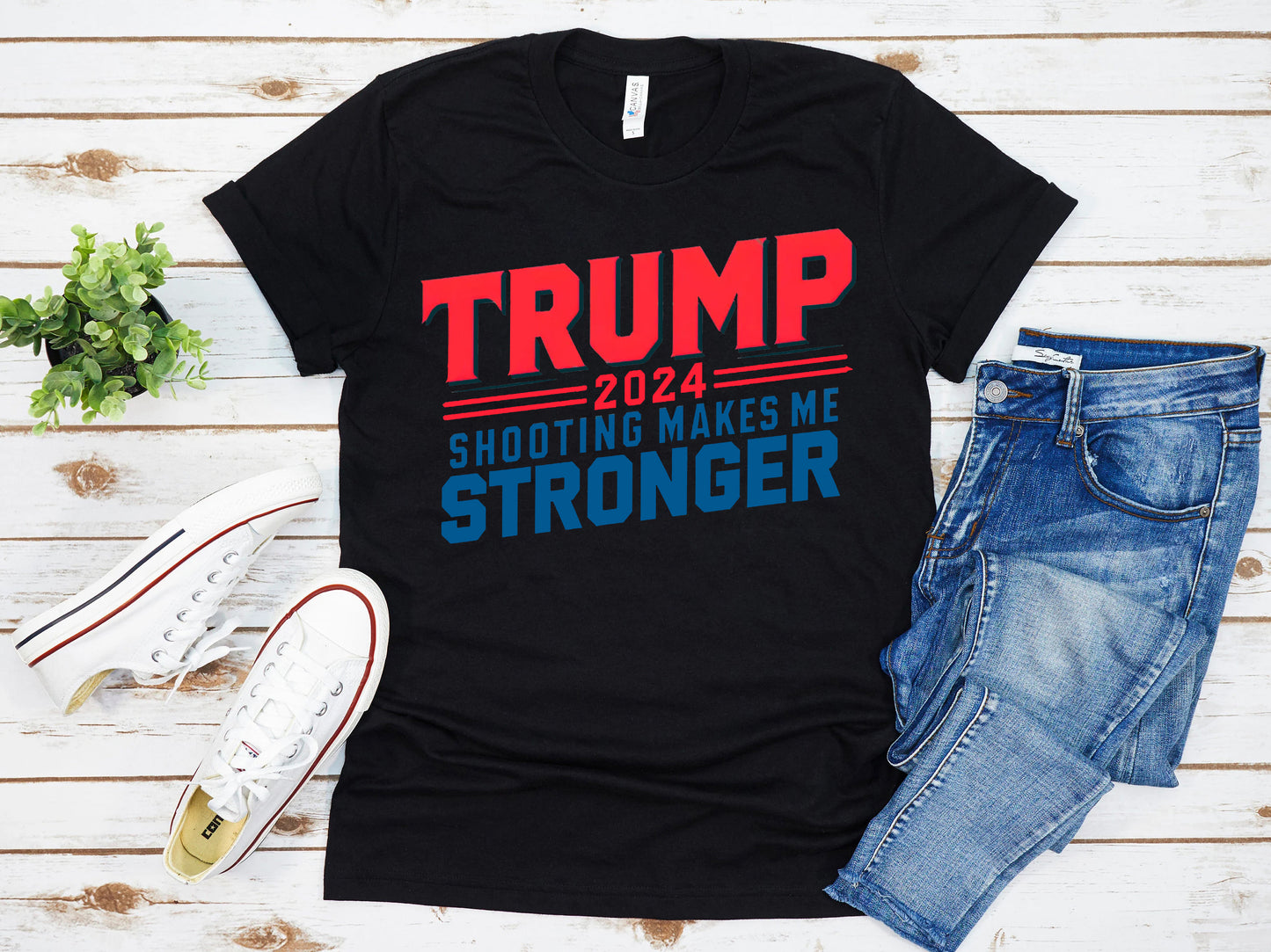 Trump 2024 Shooting Makes Me Stronger Shirt