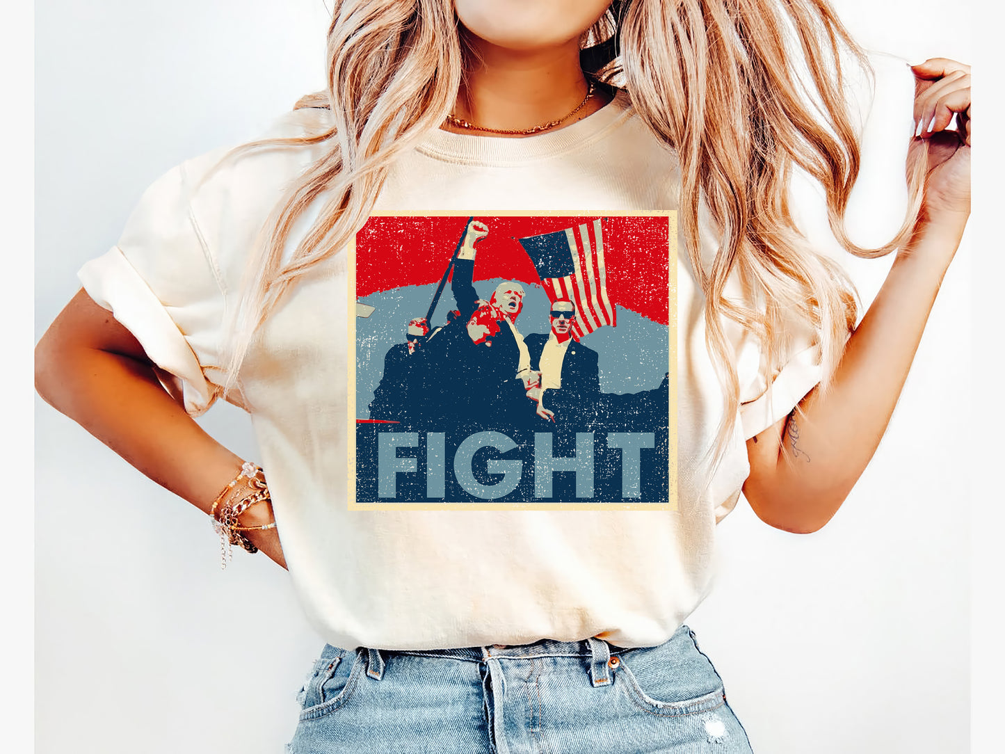 President Donald Trump Fight Shirt