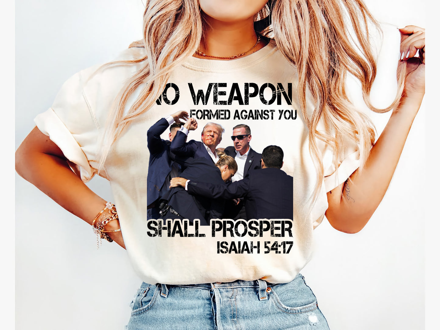 No Weapon Formed Against You Shall Prosper Trump Shirt