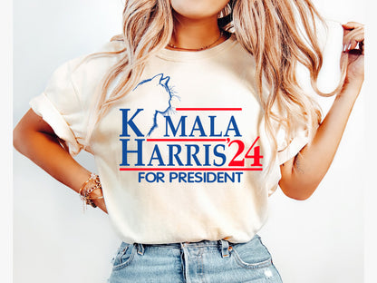 Kamala Harris '24 For President Cat Shirt