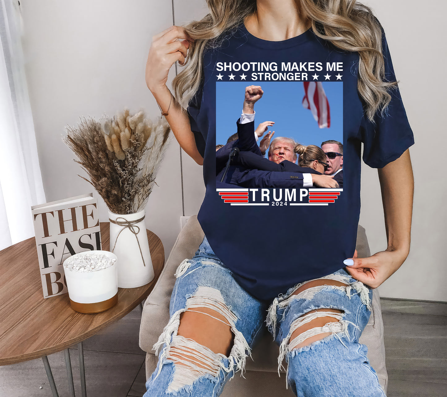 Shooting Makes Me Stronger Trump 2024 Shirt