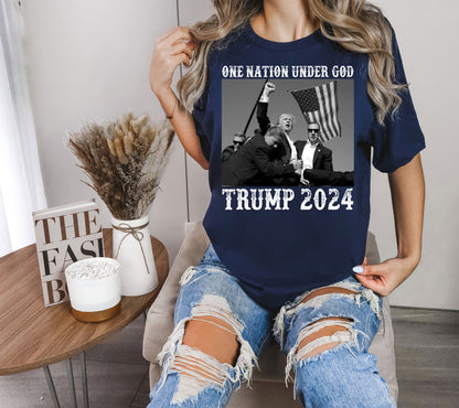 One Nation Under God Trump 2024 Shirt