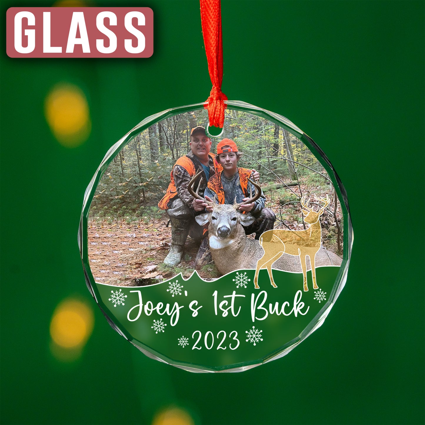 Custom Photo Hunting Ornament