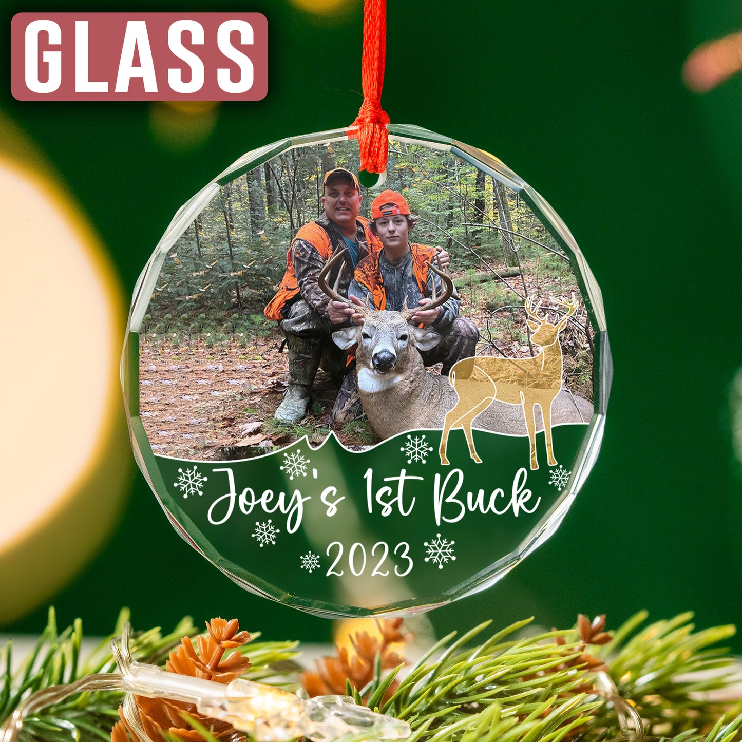 Custom Photo Hunting Ornament