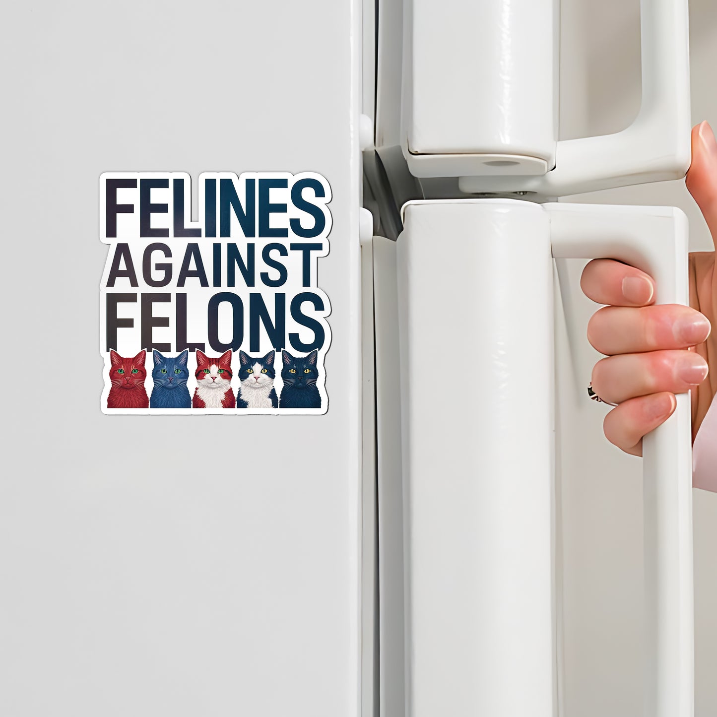 Felines Against Felons 2024 Magnet