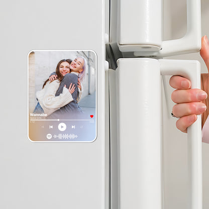 Custom Photo Music Player Besties Magnet