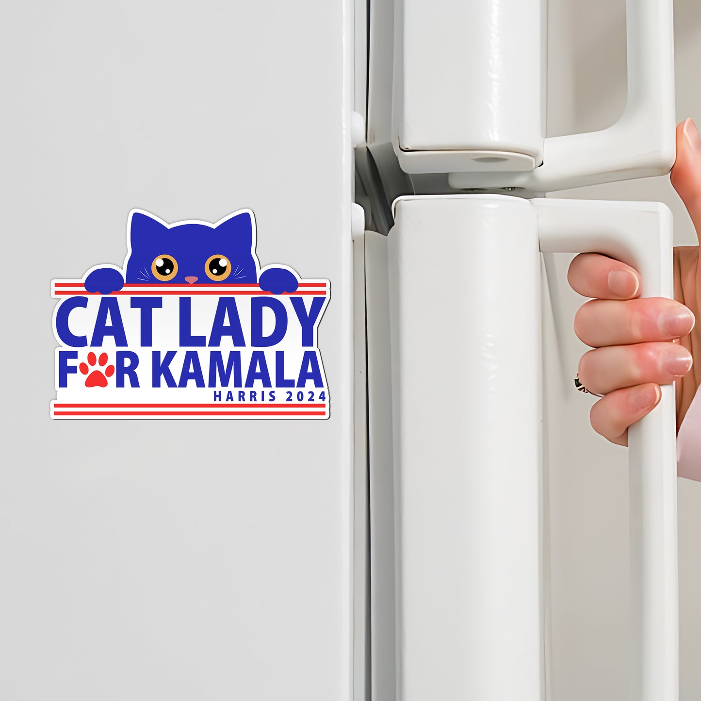 Cat Lady For Kamala Magnet