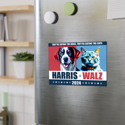 They're Eating The Dogs, They're Eating The Cats Harris Walz 2024 Magnet