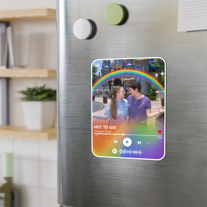 Custom Photo Music Player LGBT Magnet