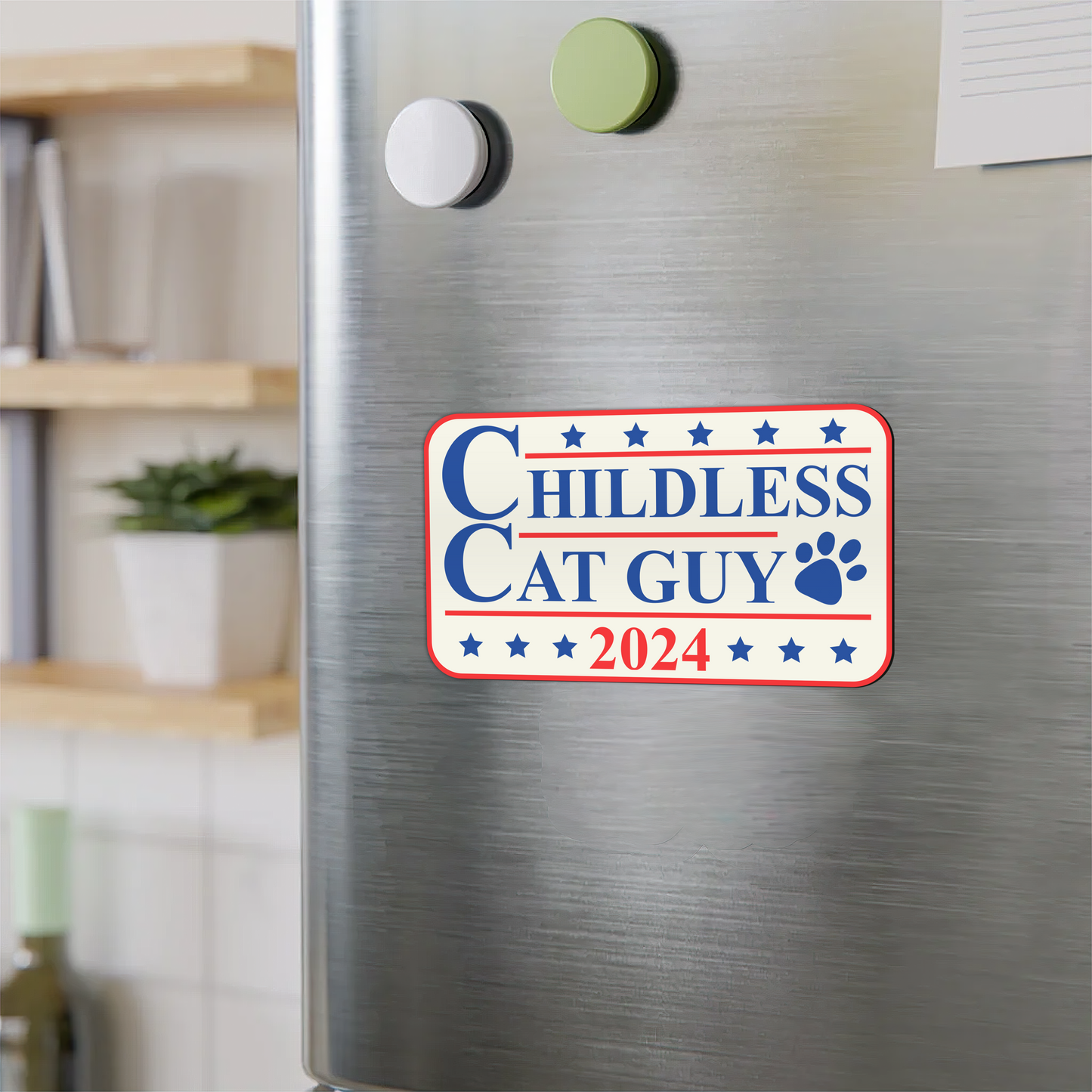 Childless Cat Lady Election Retro Magnet