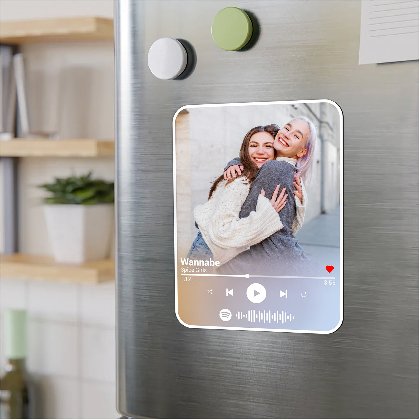 Custom Photo Music Player Besties Magnet