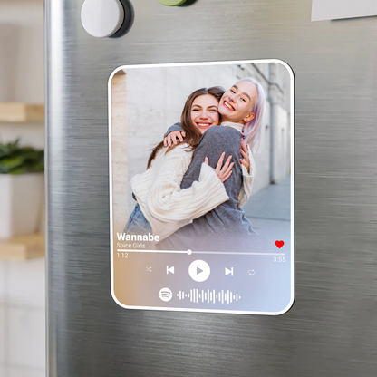 Custom Photo Music Player Besties Magnet