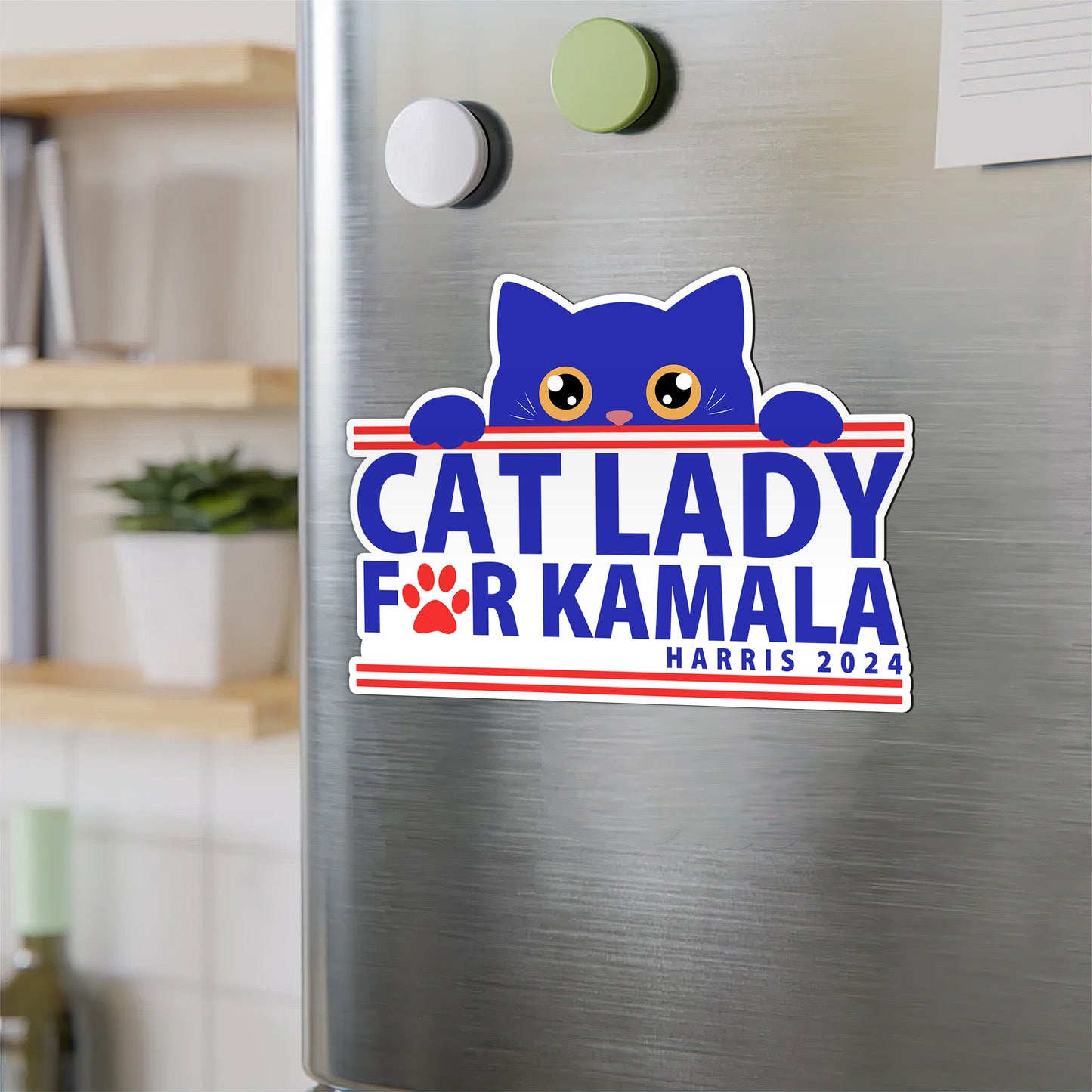 Cat Lady For Kamala Magnet