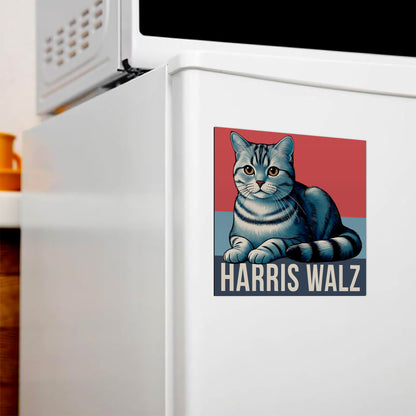 Harris Walz Cat Magnet