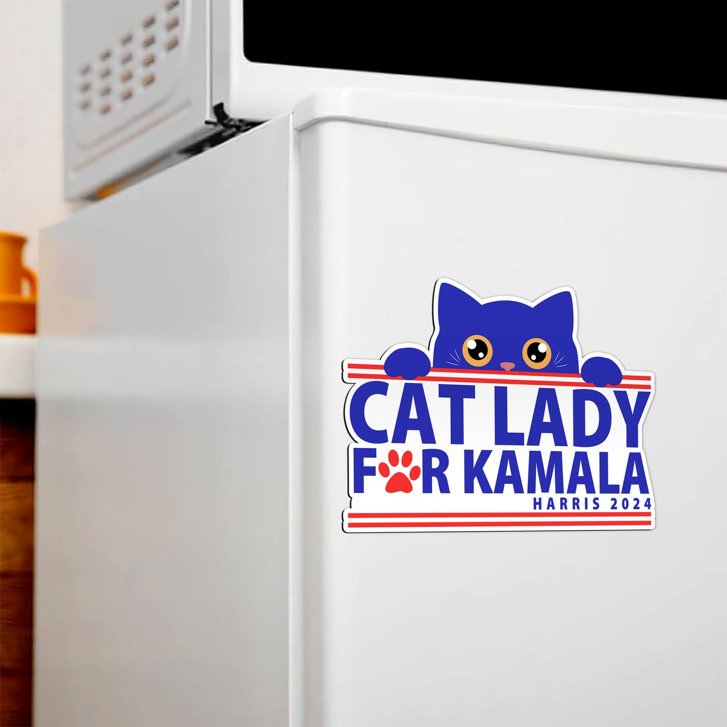 Cat Lady For Kamala Magnet